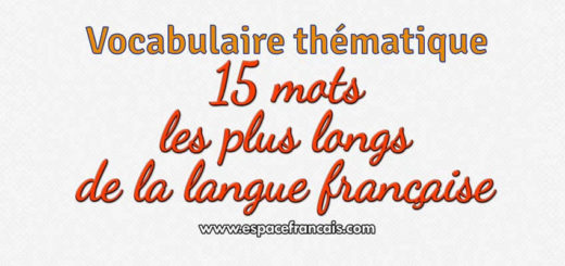 15 Mots Les Plus Longs De La Langue Francaise Espacefrancais Com