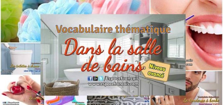 Dans La Salle De Bain Niveau Avance Vocabulaire Francais Thematique Espacefrancais Com