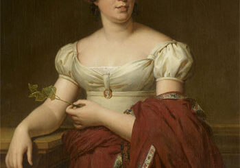 Portrait de Germaine de Staël par Marie-Éléonore Godefroid d'après François Gérard, château de Versailles.